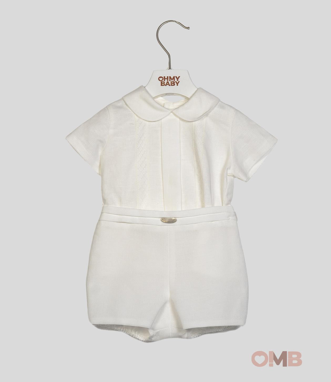 Completo Niseret neonato 5610 bianco 5610 PANNA NISERET
