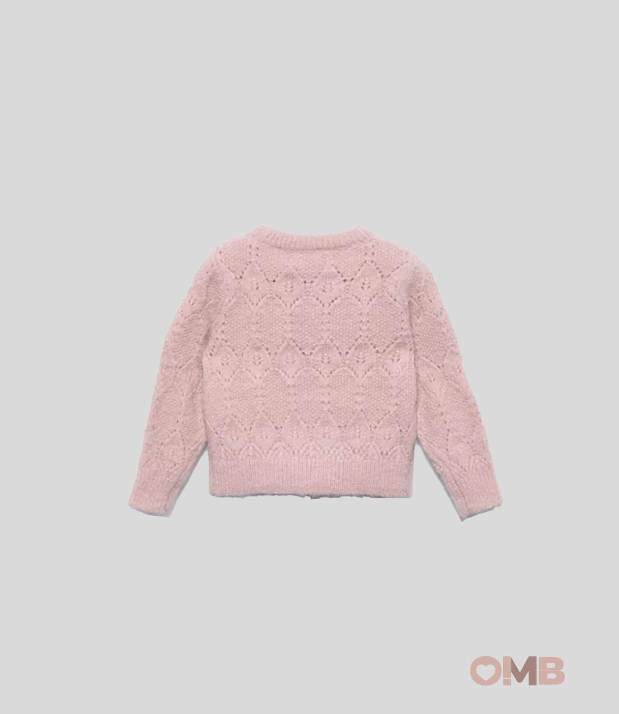 Maglione neonata ABEL&LULA 5816 Rosa 5816 PETALO ABEL&LULA