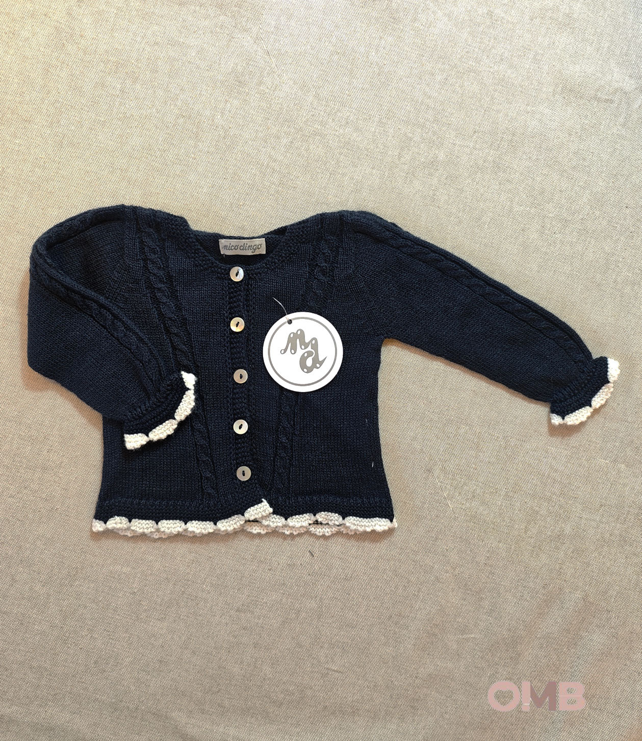 Cardigan neonata NICO DINGO I2222650 Blu I22-2265-0 MARINO NICO DINGO 