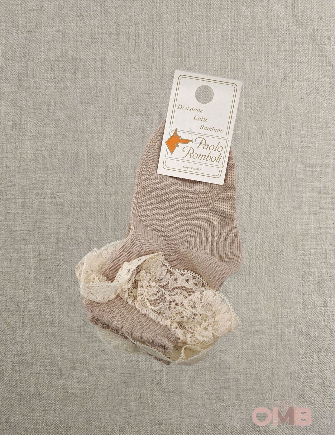 Calzini bambina PAOLO ROMBOLI BAC66 Beige BAC66 BEIGE PAOLO ROMBOLI 