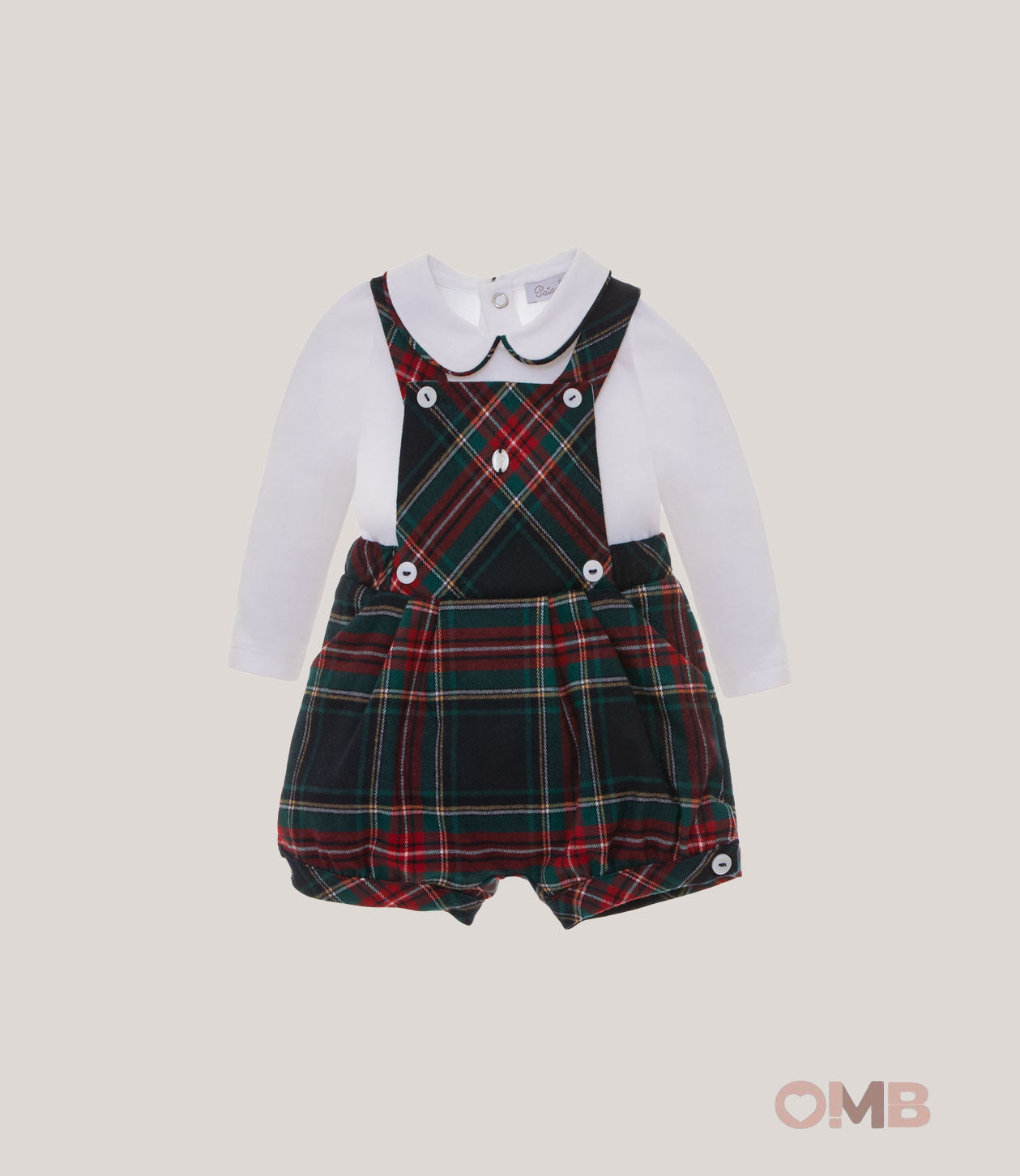 Completo Patatchu Neonato MC3533112 tartan flanella scozzese<BR/><BR/> MC3533112 TARTAN PATACHOU 