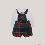 Completo Patatchu Neonato MC3533112 tartan flanella scozzese<BR/><BR/> MC3533112 TARTAN PATACHOU 