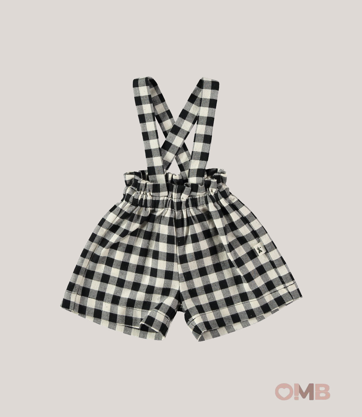 Bermuda Petit Indi neonato 59.2 nero bianco 59.52 QUADRI NERO PETIT INDI 