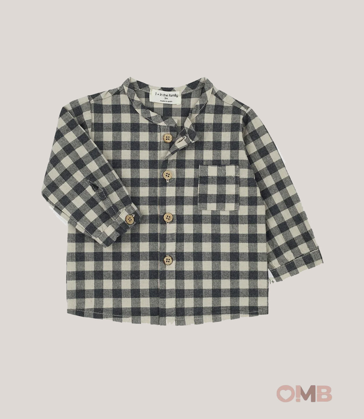 Camicia neonato 1+INTHEFAMILY HENRY Fango HENRY FANGO 1+INTHEFAMILY 