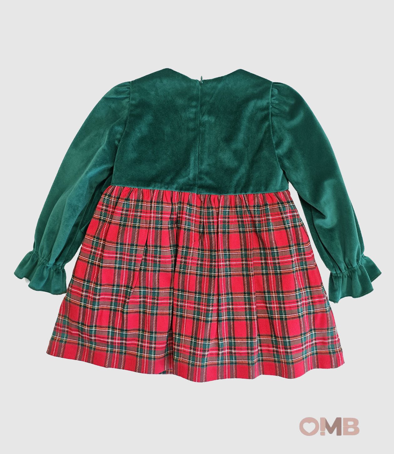 Abito AMBARABA' neonata FF36008 Rosso FF36008 TARTAN AMBARABA' 