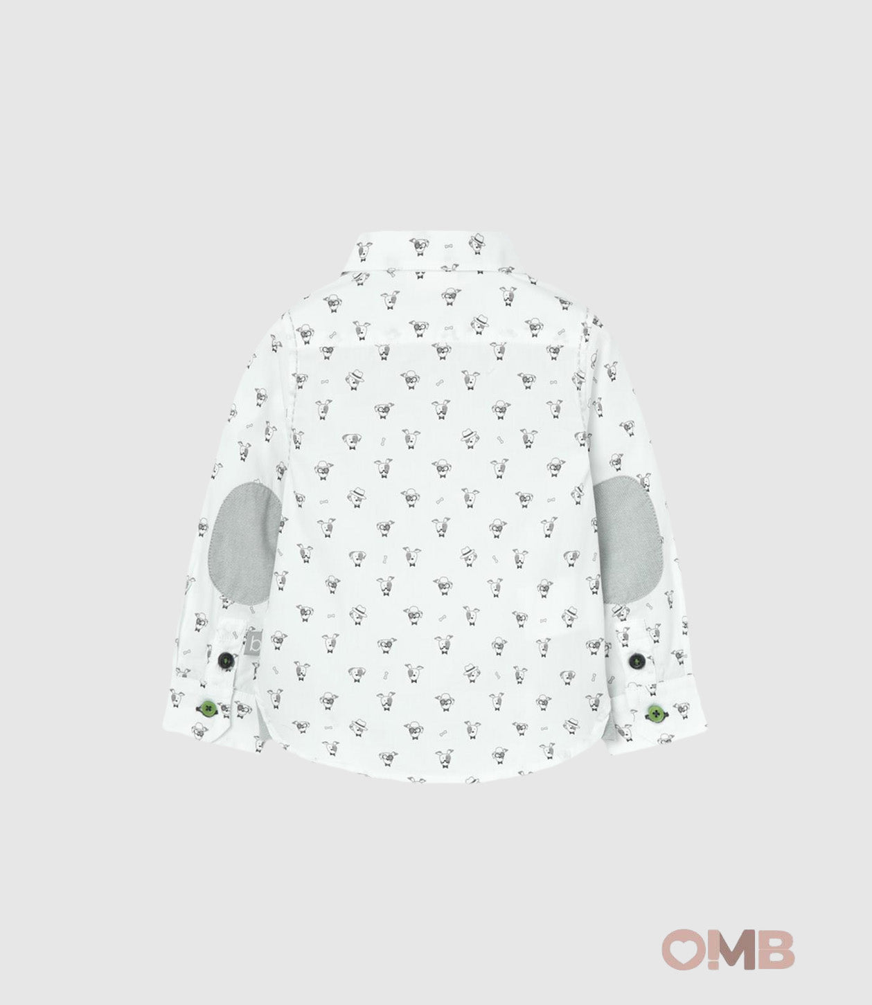 Camicia BOBOLI bambino 719232 Bianca<BR/> 719232 CANE BOBOLI 