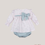 Completo CALAMARO BABY neonata 22068 verde salvia 22068 VERDE CALAMARO BABY 
