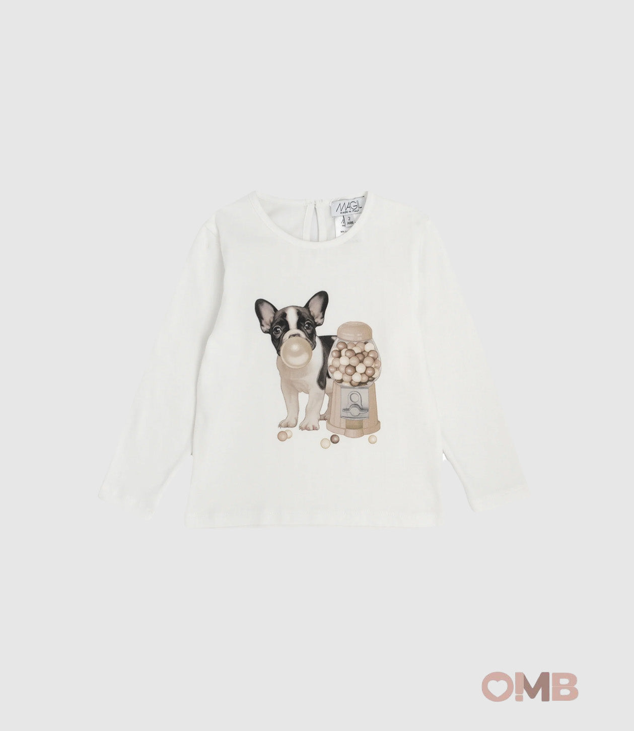 T-shirt MAGIL bambina 26055 Bianca 26055 BULLDOG MAGIL 