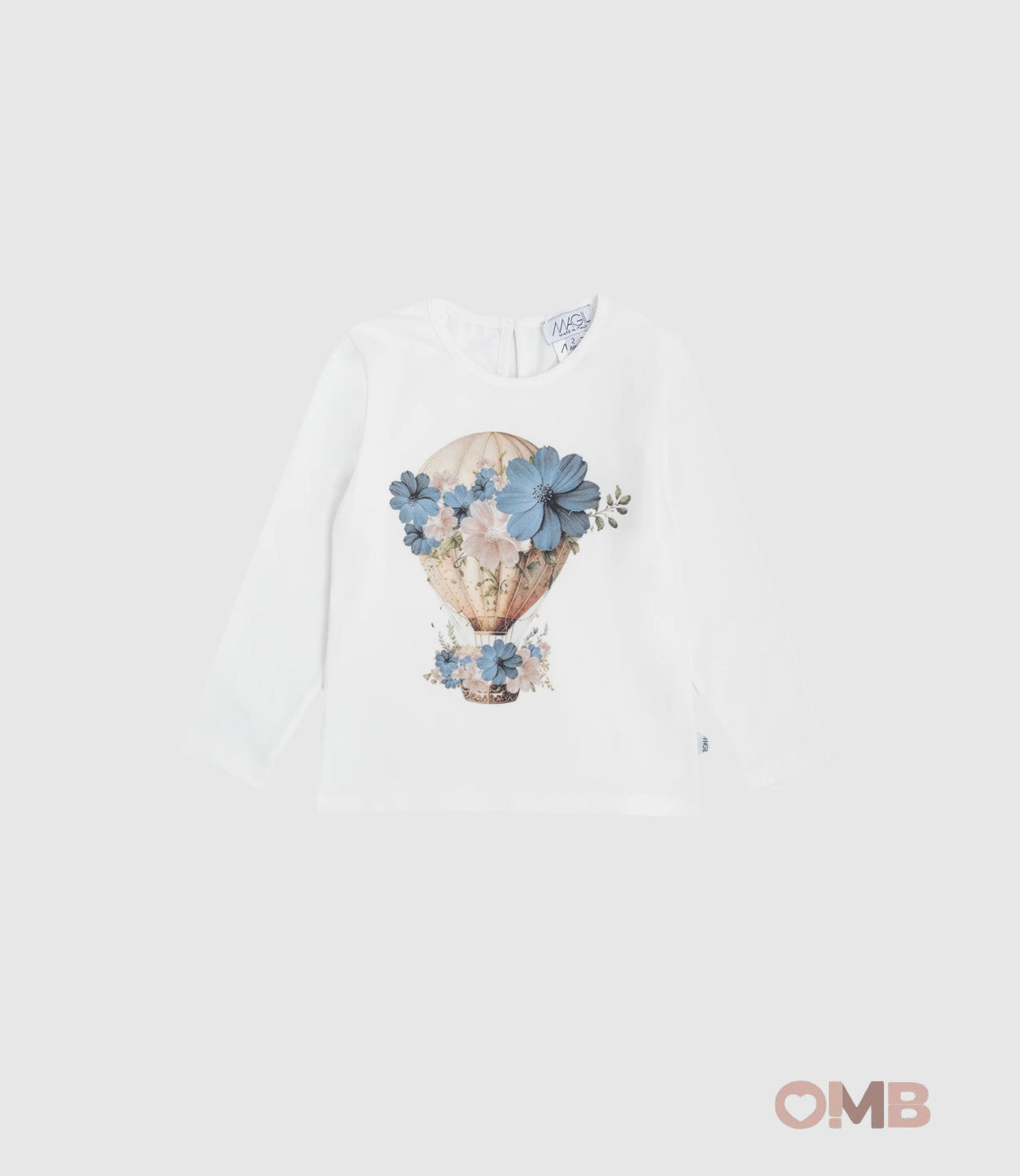 T-shirt MAGIL bambina 26090 Bianca 26090 MONGOLFIERA MAGIL 