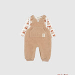 Salopette NANAN neonata 138 Beige 138 TEDDY NANAN 