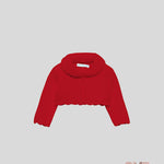 Cardigan neonata ABEL&LULA 5817 Rosso<BR/> 5817 ROSSO ABEL&LULA 