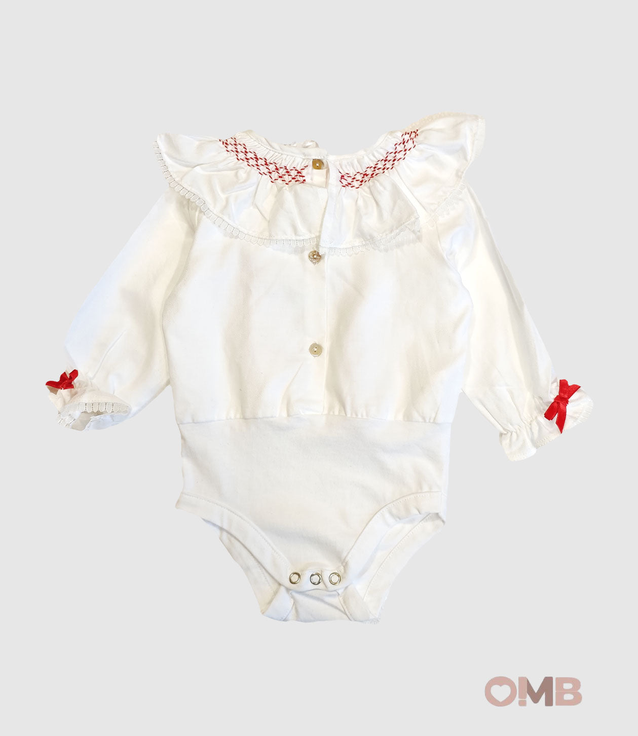 Camicia ARC EN CIEL neonata 1136 Bianco 1136 BCO-ROSSO ARC EN CIEL 