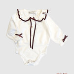 Camicia ARC EN CIEL neonata 1137 Bianco 1137 BCO-BORDEAU ARC EN CIEL 