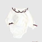 Camicia ARC EN CIEL neonata 1137 Bianco 1137 BCO-BORDEAU ARC EN CIEL 