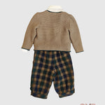 Completo BABY A. neonato C3313 Blu C3313 QUADRI BABY A. 