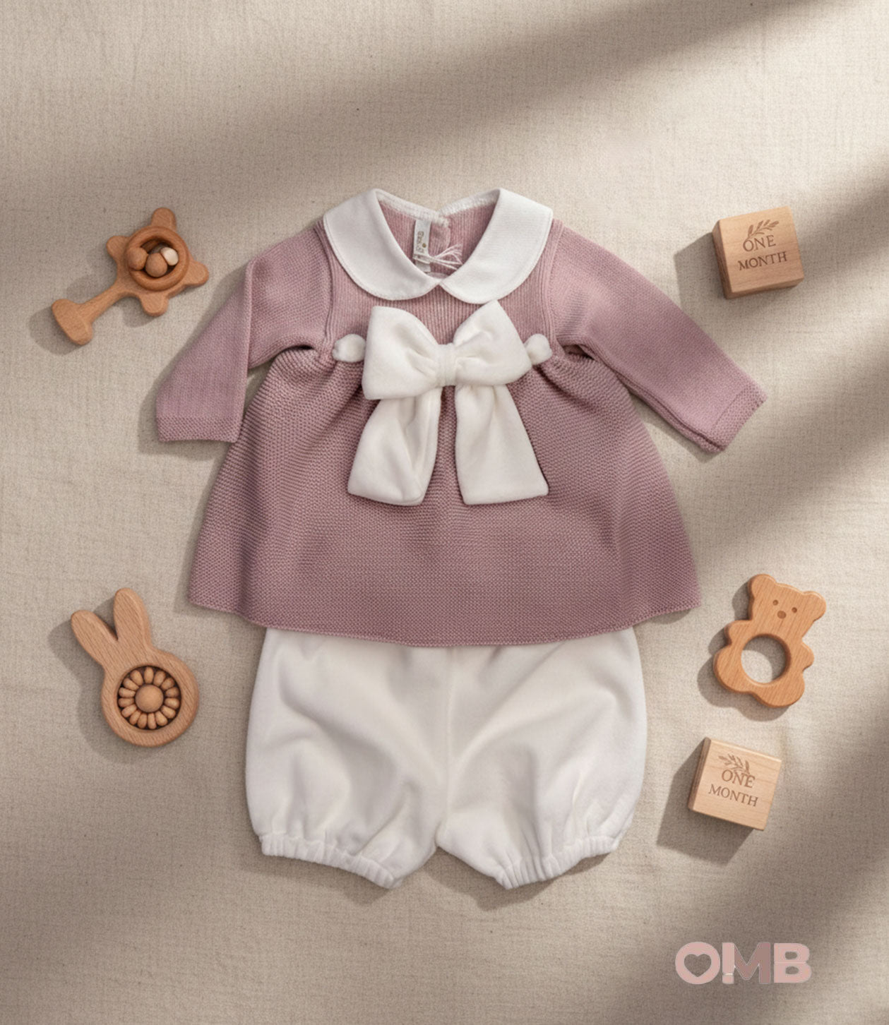 Completo Neonata Baby Lord 401 rosa antico 401 RO-BCO BABY LORD 