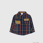 Camicia Boboli bambino 302094 Blu 302094 QUADRI BOBOLI 