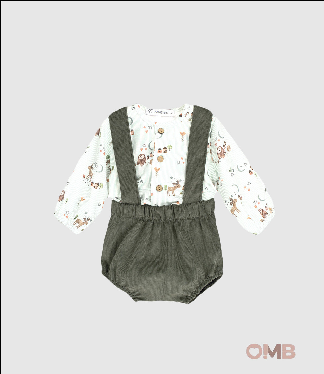 Completo CALAMARO BABY neonato 11201 Verde 11201 VERDE CALAMARO BABY 