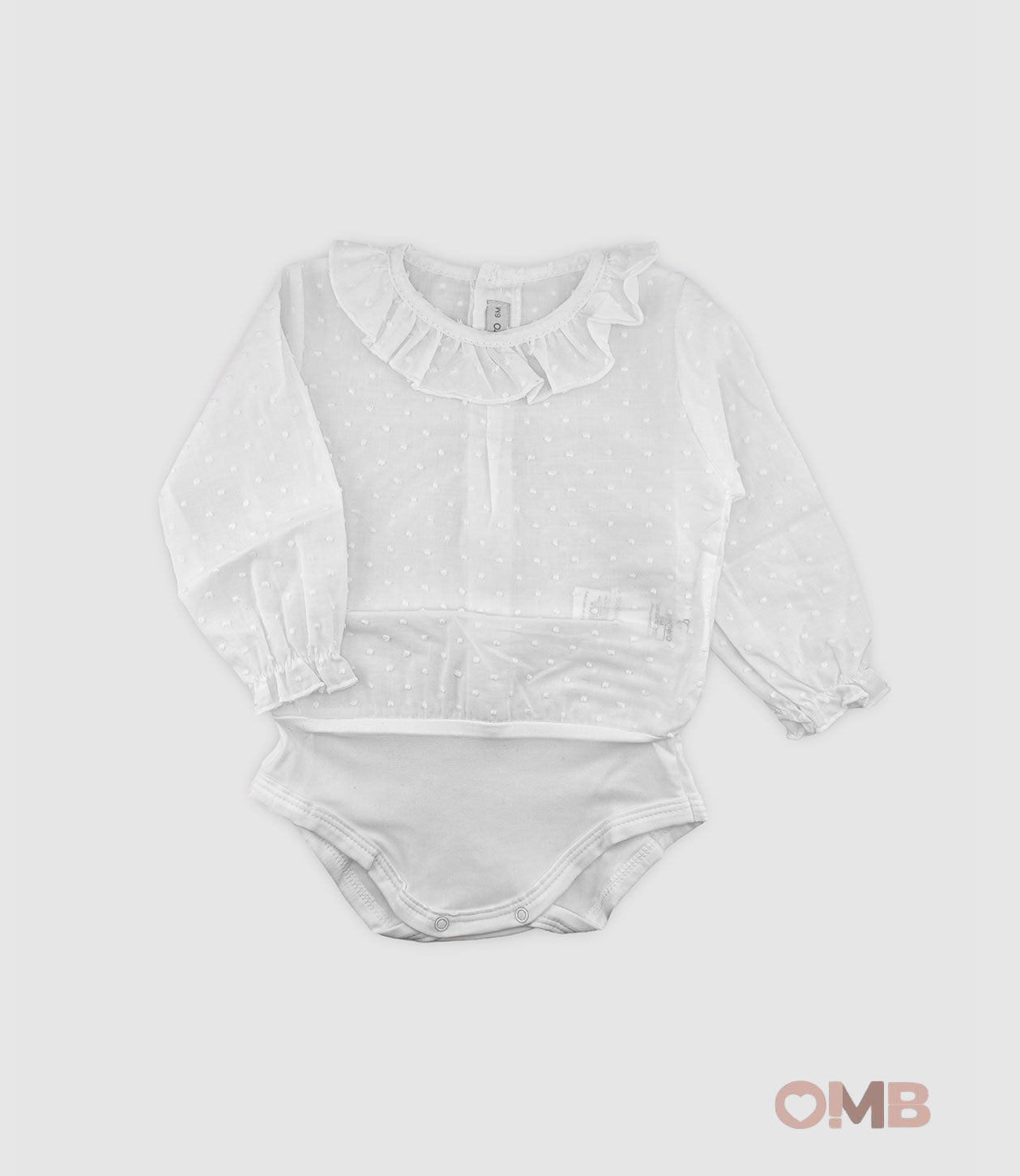Body CALAMARO BABY neonata 19037 Bianco 19037 BIANCO CALAMARO BABY 