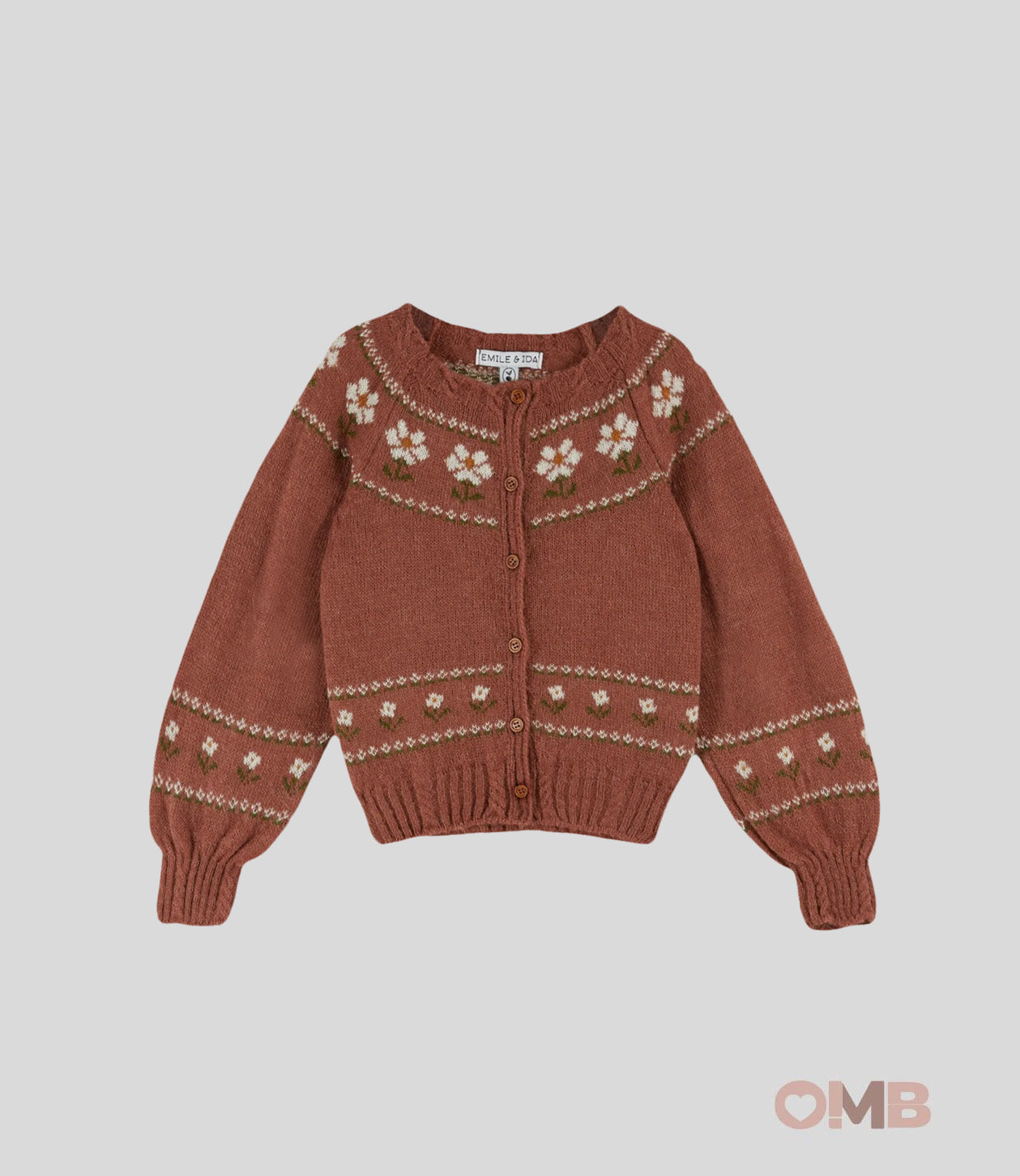 Cardigan Emile et Ida neonata AC010 Bordeaux AC010 VIOLINE EMILE ET IDA 