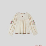 Blusa Emile et Ida neonata AC070 Beige AC070 CREMA EMILE ET IDA 