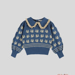 Maglione Emile et Ida neonata AC123A Blu AC123A BLU EMILE ET IDA 
