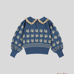 Maglione Emile et Ida neonata AC123A Blu AC123A BLU EMILE ET IDA 