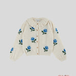 Cardigan Emile et Ida neonata AC124 Beige AC124 ECRU EMILE ET IDA 