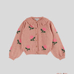 Cardigan Emile et Ida neonata AC124 Rosa<BR/> AC124 ROSA EMILE ET IDA 