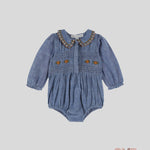 Pagliaccetto Emile et Ida neonata AC201A Blu AC201A JEANS EMILE ET IDA 