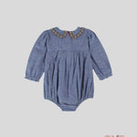 Pagliaccetto Emile et Ida neonata AC201A Blu AC201A JEANS EMILE ET IDA 