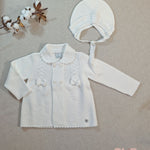 Cardigan neonata GRANLEI 225240 Panna 225-240 PANNA GRANLEI 