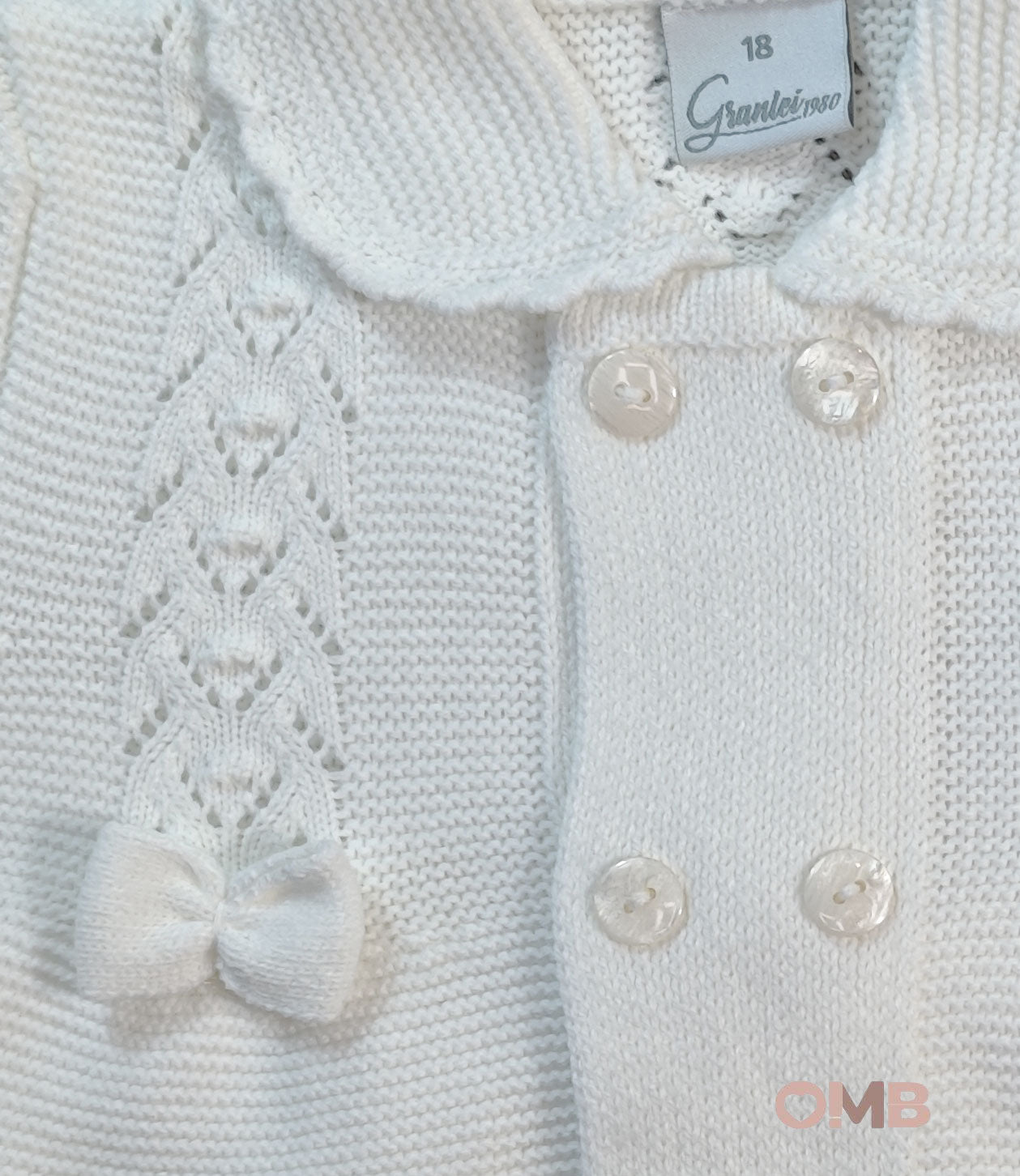 Cardigan neonata GRANLEI 225240 Panna 225-240. PANNA GRANLEI 