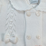 Cardigan neonata GRANLEI 225240 Panna 225-240. PANNA GRANLEI 