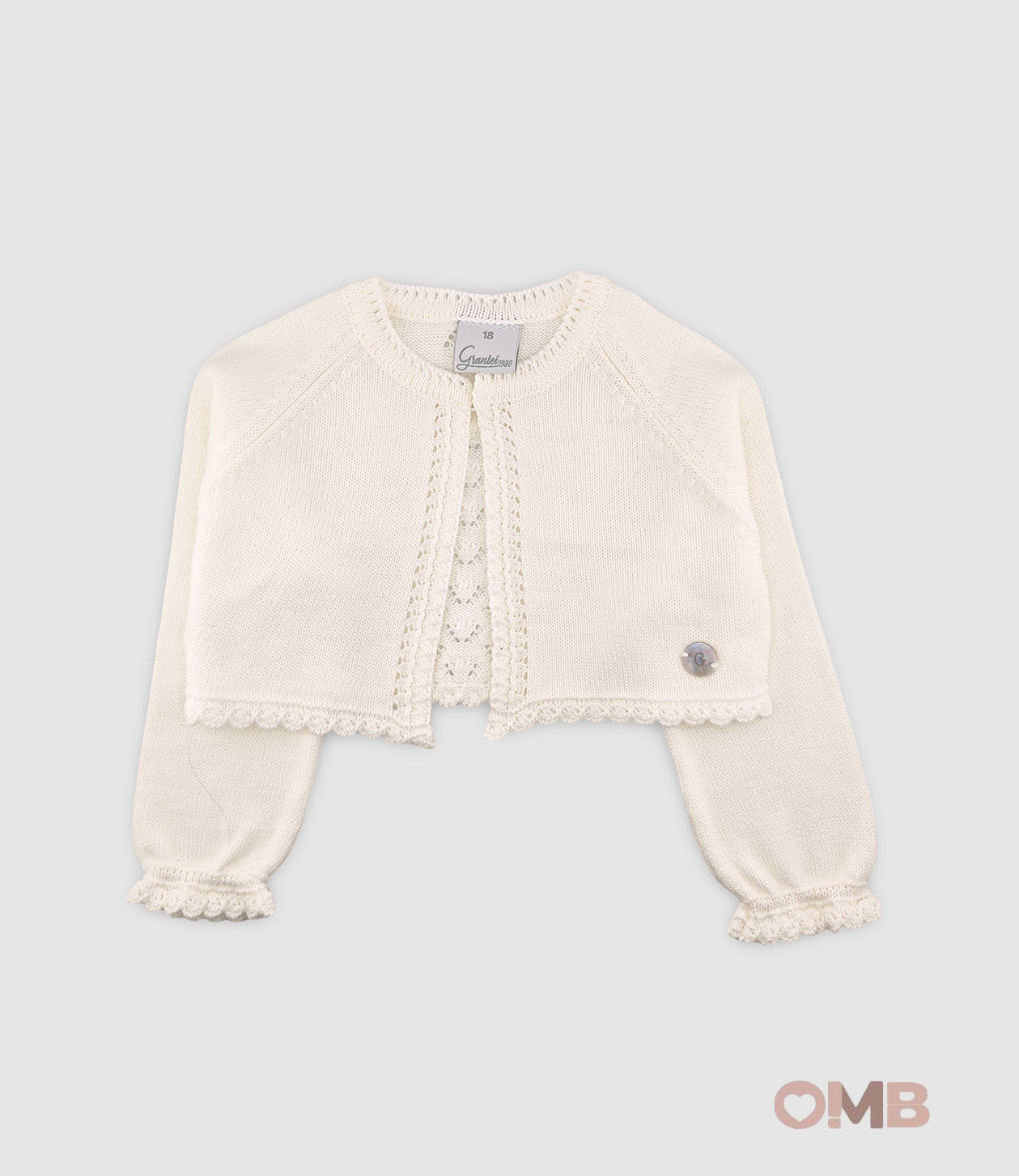 Cardigan GRANLEI neonata 225242 Panna<BR/> 225-242 PANNA GRANLEI 