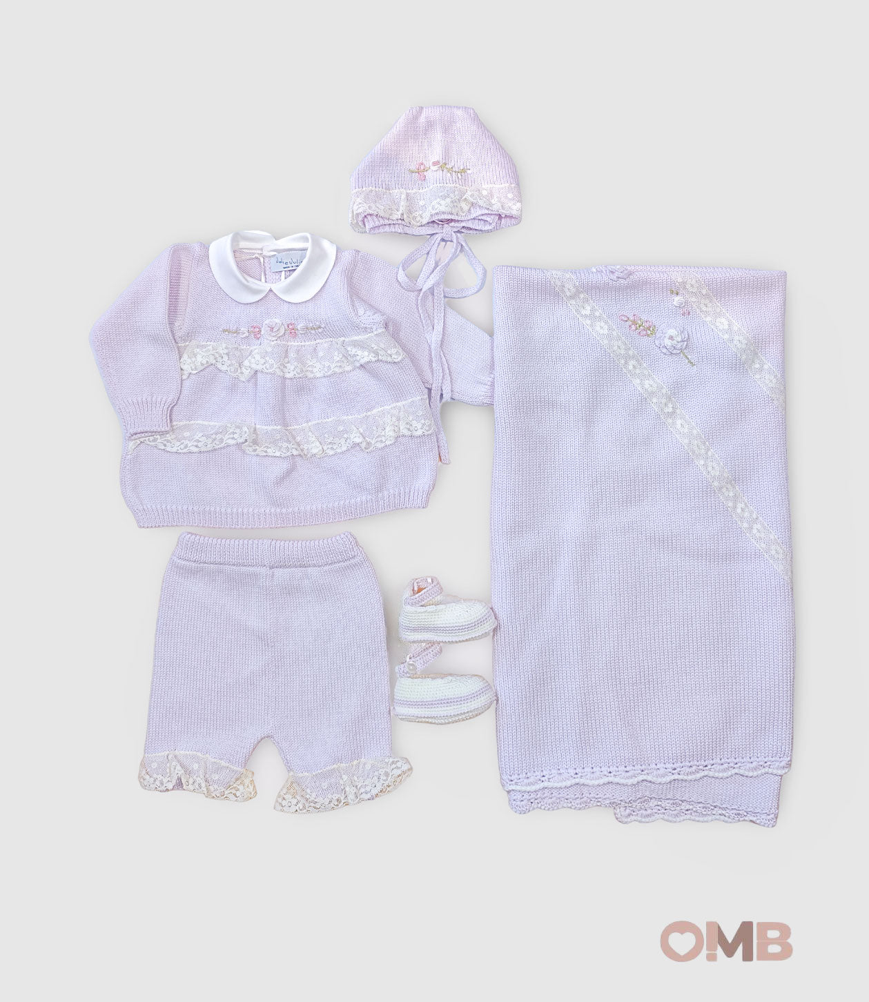 Set nascita JOLIE JULIET neonata CLAUDIAKIT1 Lilla CLAUDIAKIT1 LILLA JOLIE JULIET 
