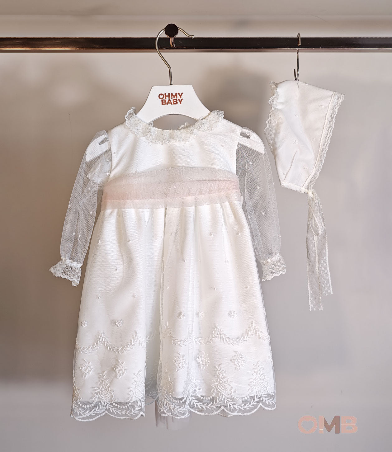 Abito NISERET neonata 5631 Beige<BR/> 5631 21 NISERET 
