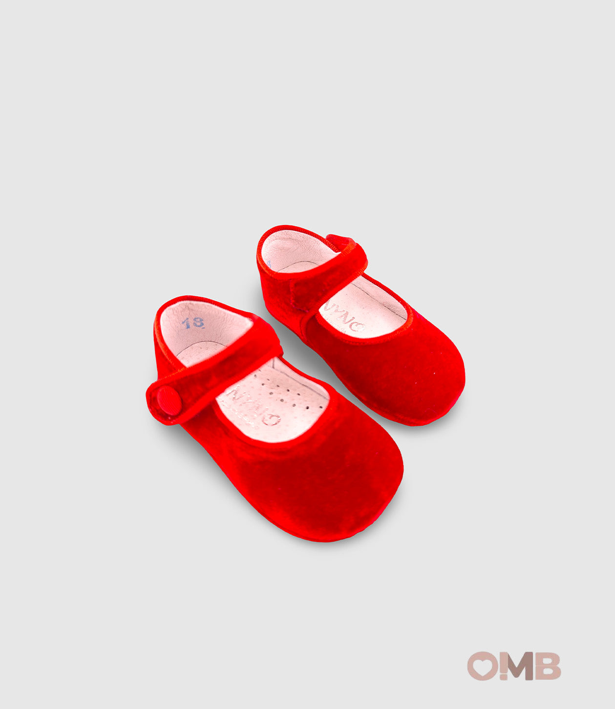 Scarpe culla PANYNO neonata A2501 Rosse A2501 PIEL SMART TERCIOPELO ROJO PANYNO 