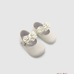 Scarpe culla PANYNO neonata A3407 vanilla A3407 PIEL SETA VAINILLA PANYNO 
