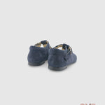 Occhielli PANYNO bambina B2401 blu camoscio B2401 PIEL SERRAJE AZUL PANYNO 
