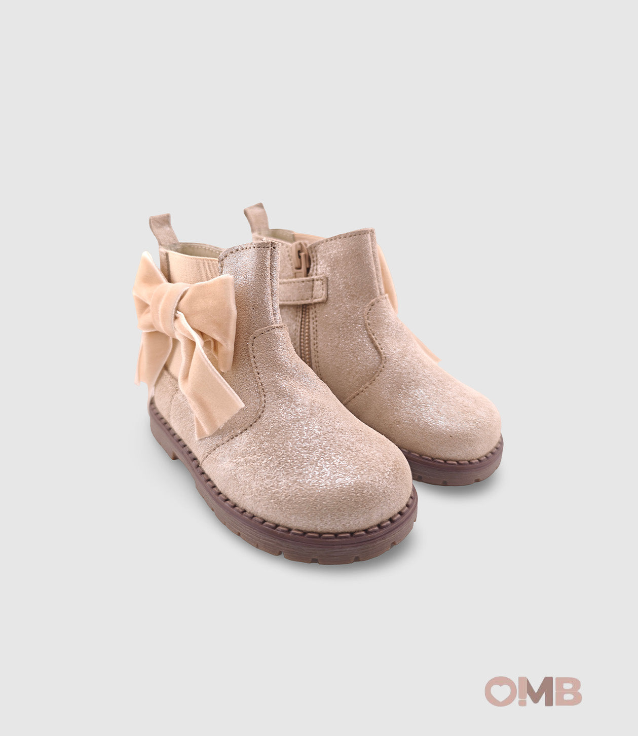 Stivale PANYNO bambina B3127 Beige<BR/> B3127 PIEL SERRAJE PUNTINI VISION PANYNO 