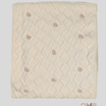 Coperta Neonata PEPECE' 2410 Bianca<BR/> 2410 BCO-ROSA PEPECE' 