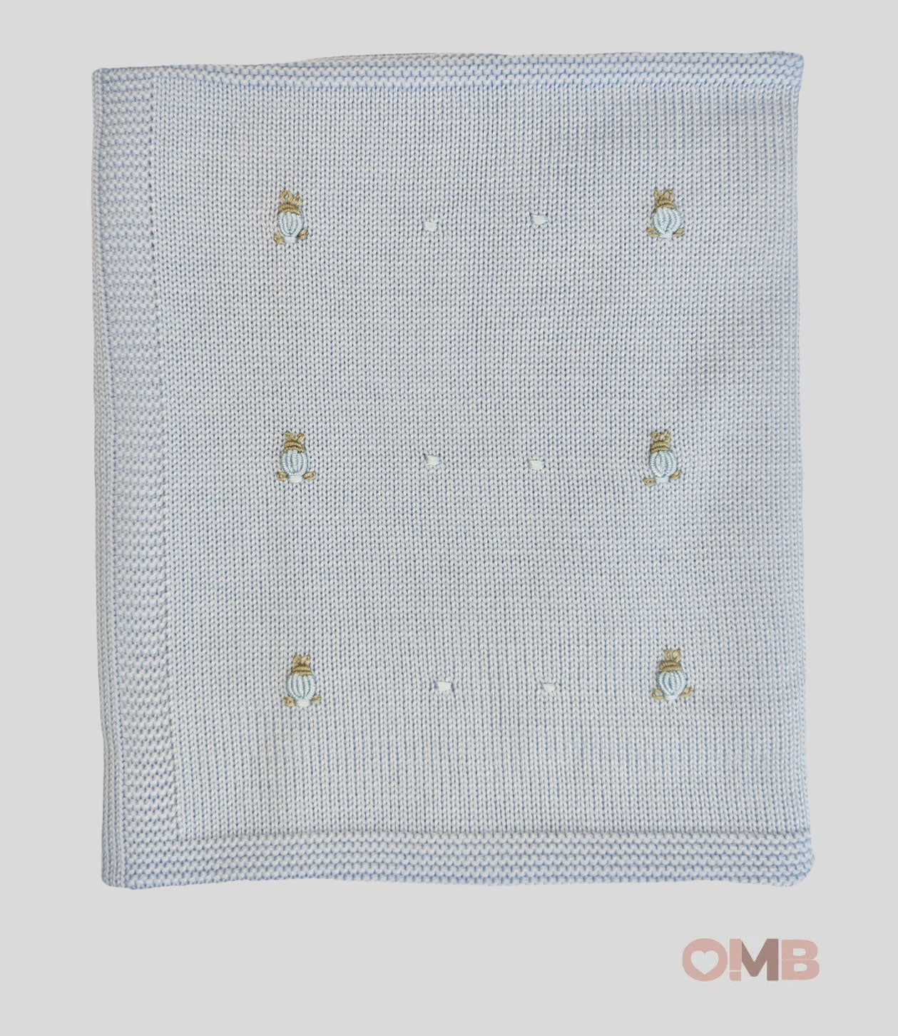 Coperta Neonato PEPECE' 2480 Celeste 2480 CONIGLI PEPECE' 