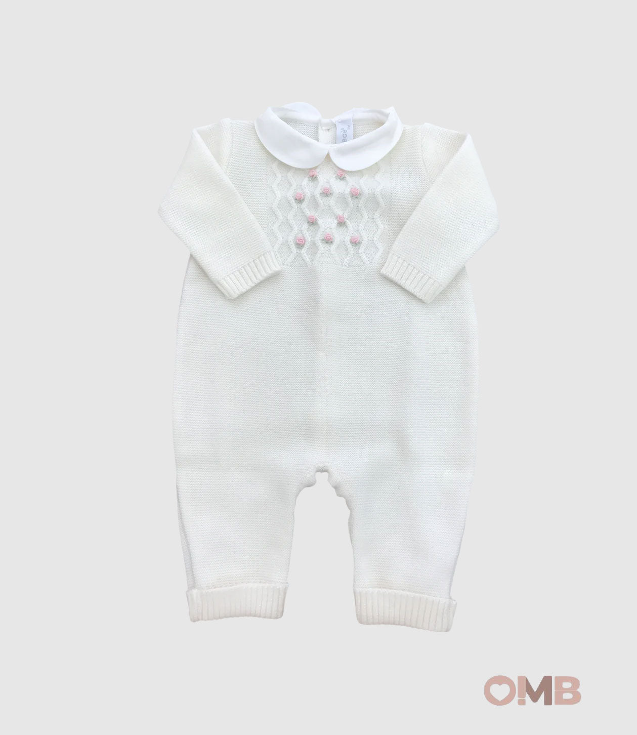 Tutina Neonata PEPECE' 7710 Bianca 7710 BCO-ROSA PEPECE' 