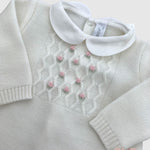 Tutina Neonata PEPECE' 7710 Bianca 7710 BCO-ROSA PEPECE' 