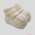Babbucce Neonata Primodi Bebè 3516 panna azzurre 3516.10 PANNA PRIMODI BEBE 