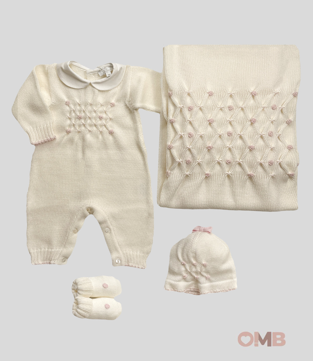 Babbucce Neonato Primodi Bebè 3517 panna 3517.10 ROSELLINA PRIMODI BEBE 