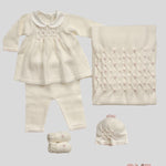 Completo Neonata Primodi Bebè 3517 panna rosa 3517.38 ROSELLINA PRIMODI BEBE 