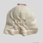 Cappello Neonata Primodi Bebè 3517 panna rosa 3517.9 ROSELLINA PRIMODI BEBE 