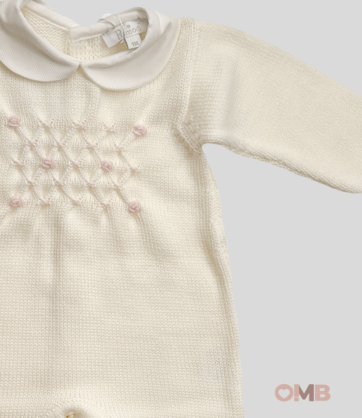 Tutina Neonata Primodi Bebè 3517 panna rosa 3517 ROSELLINA PRIMODI BEBE 